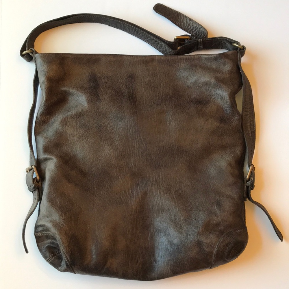 Tano dark brown leather purse / bag